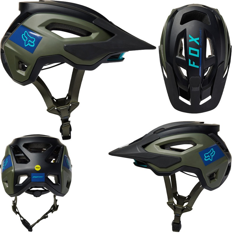 Fox Speedframe Pro MIPS Helmet - M - Blocked Army