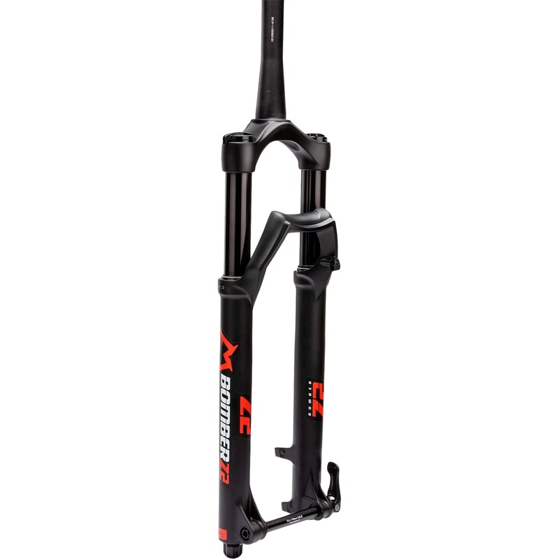Marzocchi Bomber Z2 Fork - Matte Black - 15x110mm Boost - QR Lever - 44mm - 150mm - Rail Sweep Adj - 2023 - Tapered 1 1-8-1.5 Inch - 27.5 Inch