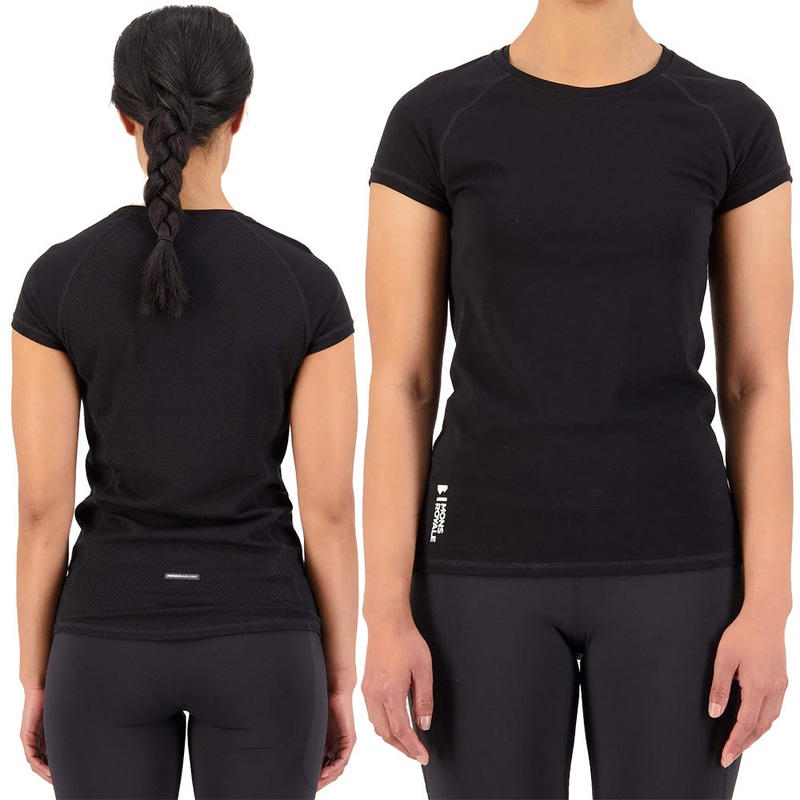 Mons Royale Bella Merino Air-Con Women's Tee - Women's XS - Black