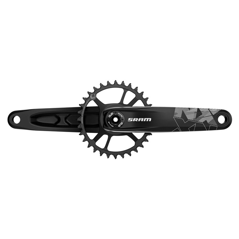 SRAM NX Eagle DUB Crankset - 28.99mm DUB - SRAM Direct Mount - X-Sync 2 Direct Mount - Steel - 6mm Non Boost - Black - 175mm - 68-73mm - 32T